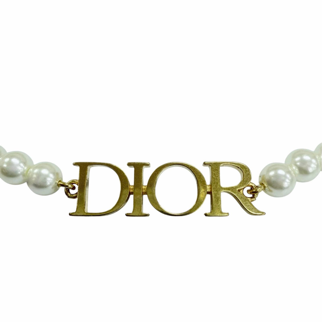 Excellent DIOR Necklace DIOREVOLUTION NECKLACE Pearl Necklace Choker gold Women