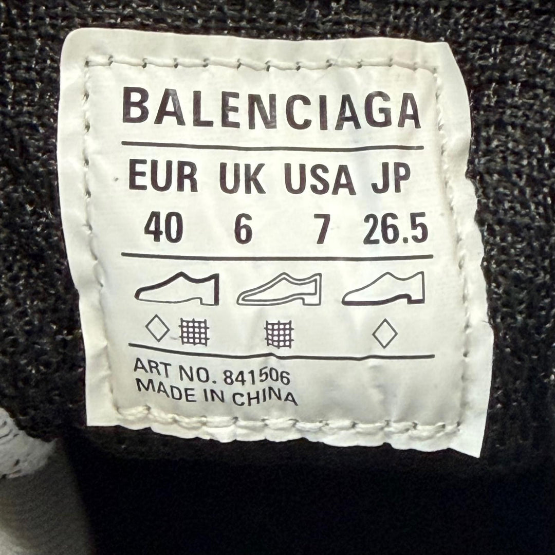 Excellent BALENCIAGA sneakers Soleless Sneakers Lace up white mesh EU40 841506