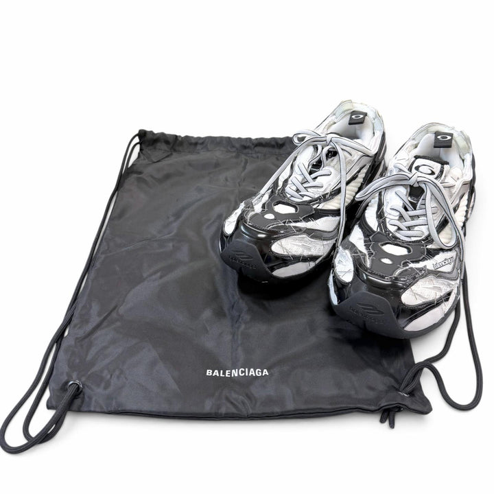 Excellent BALENCIAGA sneakers Soleless Sneakers Lace up white mesh EU40 841506