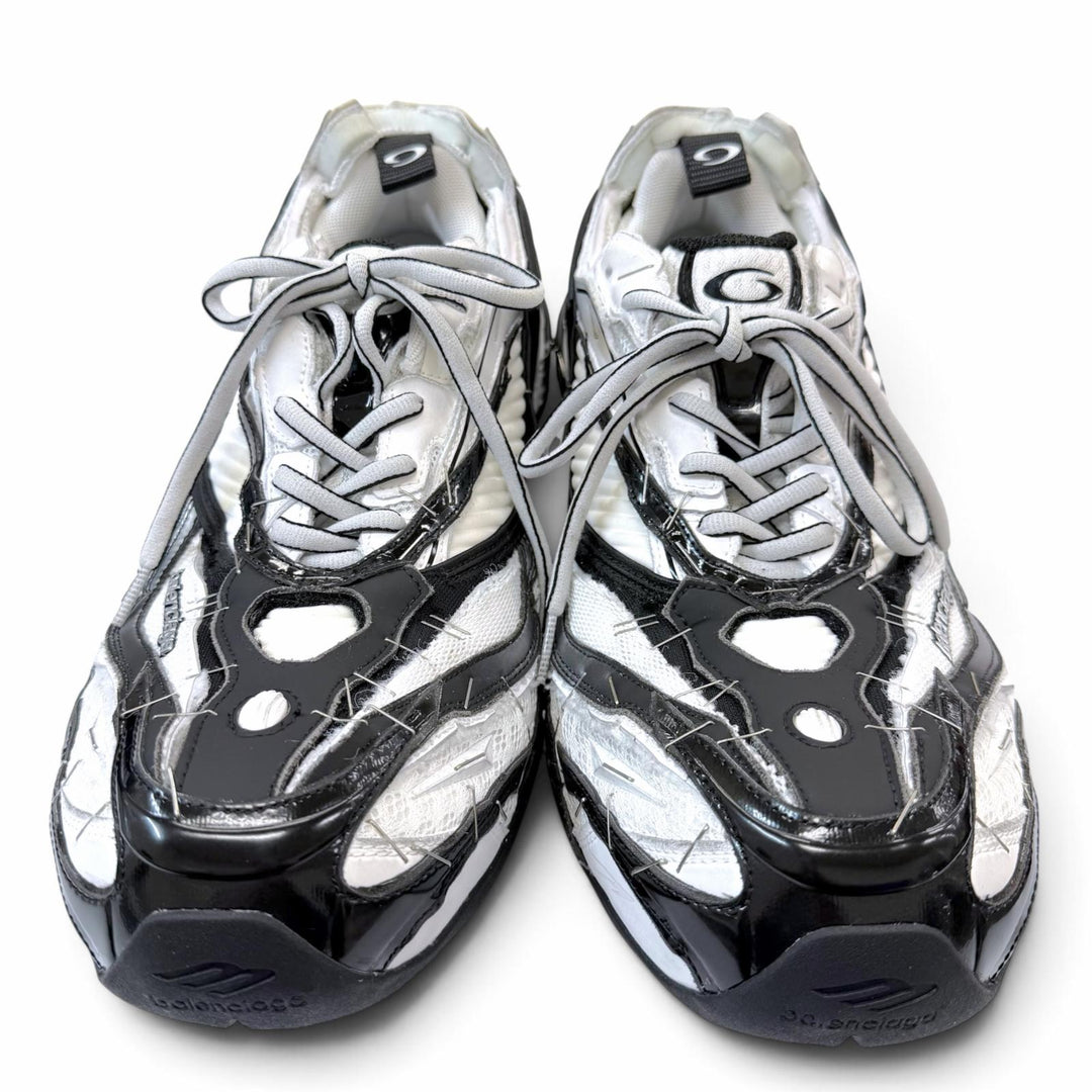 Excellent BALENCIAGA sneakers Soleless Sneakers Lace up white mesh EU40 841506