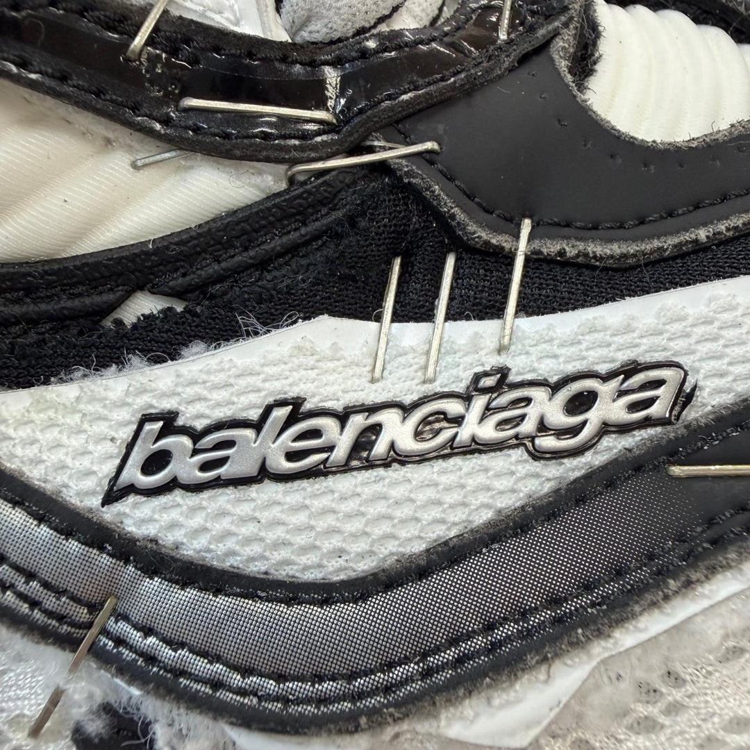 Excellent BALENCIAGA sneakers Soleless Sneakers Lace up white mesh EU40 841506