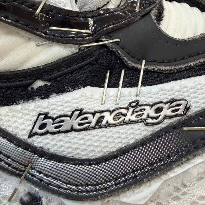 Excellent BALENCIAGA sneakers Soleless Sneakers Lace up white mesh EU40 841506
