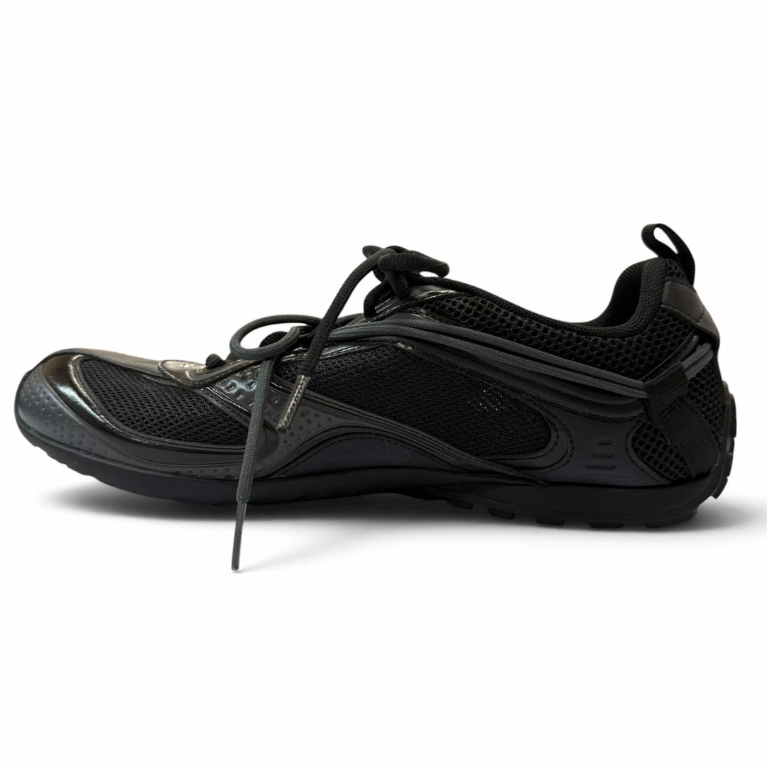 Excellent BALENCIAGA Low cut sneakers Radar Sneaker Lace up black mesh 41 865703