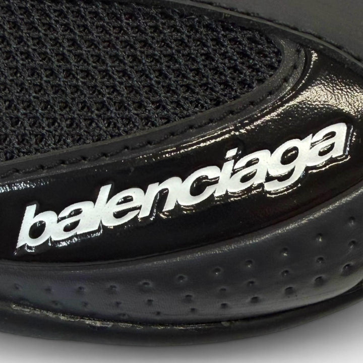Excellent BALENCIAGA Low cut sneakers Radar Sneaker Lace up black mesh 41 865703