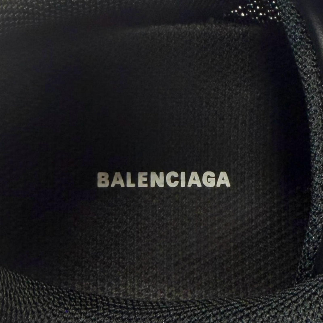 Excellent BALENCIAGA Low cut sneakers Radar Sneaker Lace up black mesh 41 865703
