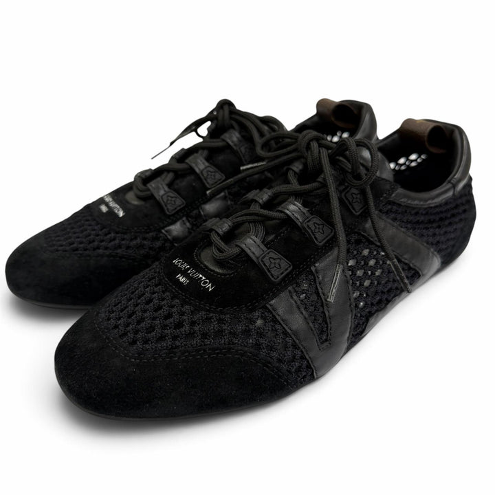 Excellent LOUIS VUITTON Low cut sneakers LV Sneakers Monogram black Women IT 38