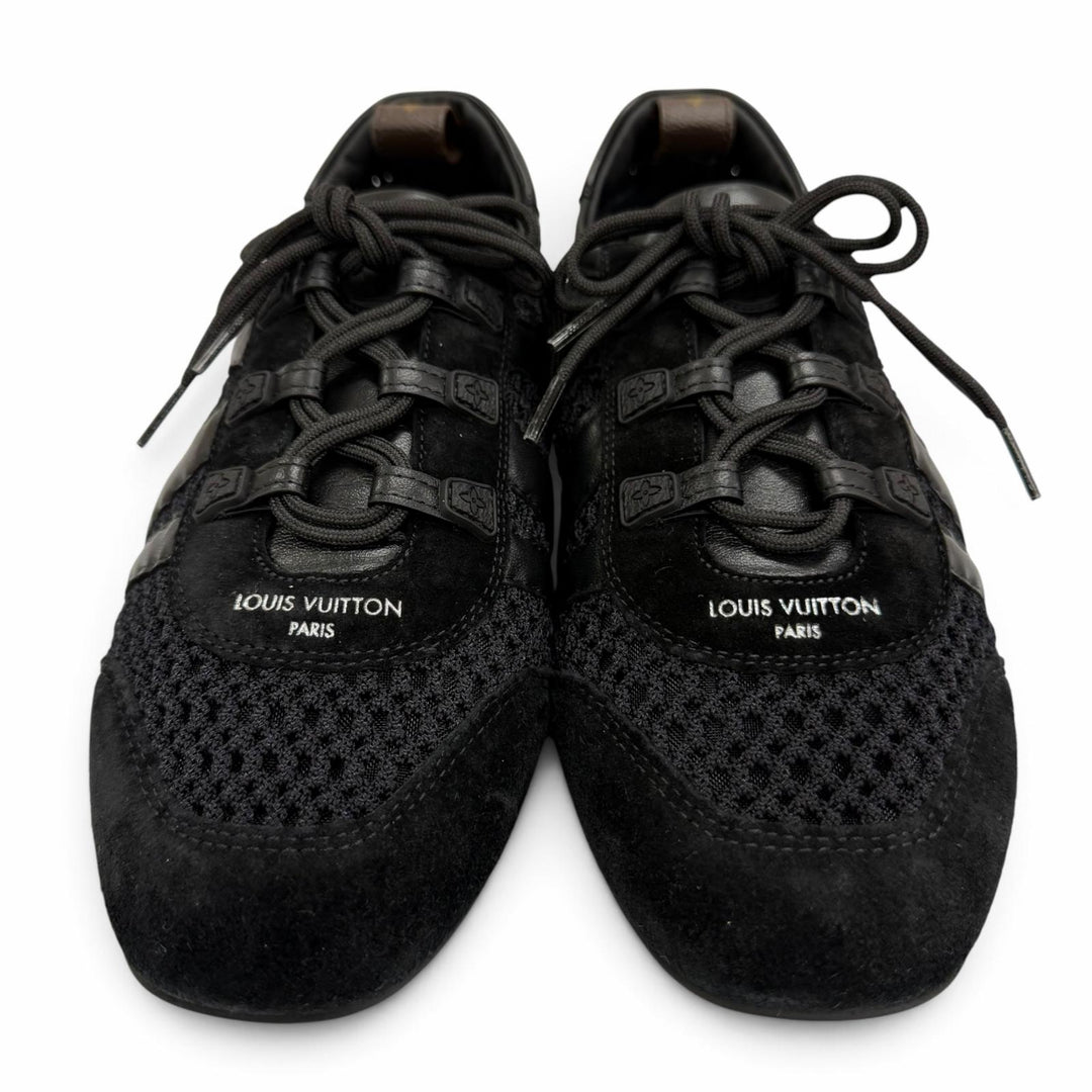 Excellent LOUIS VUITTON Low cut sneakers LV Sneakers Monogram black Women IT 38