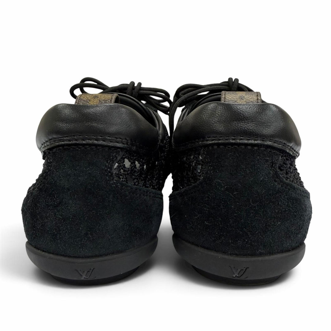 Excellent LOUIS VUITTON Low cut sneakers LV Sneakers Monogram black Women IT 38