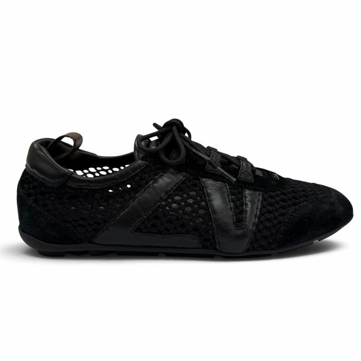 Excellent LOUIS VUITTON Low cut sneakers LV Sneakers Monogram black Women IT 38