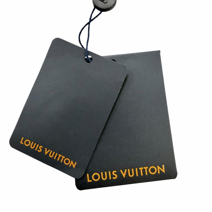 Pristine LOUIS VUITTON one piece Silk-trimmed monogram scarf Light blue XS
