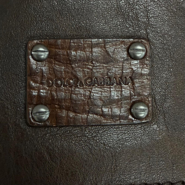 Excellent DOLCE&GABBANA Shoulder Bag Antique Leather Messenger Bag