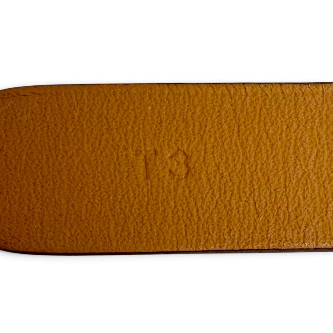 Excellent HERMES bracelet Caleche Double Tour Bracelet Brown leather Women