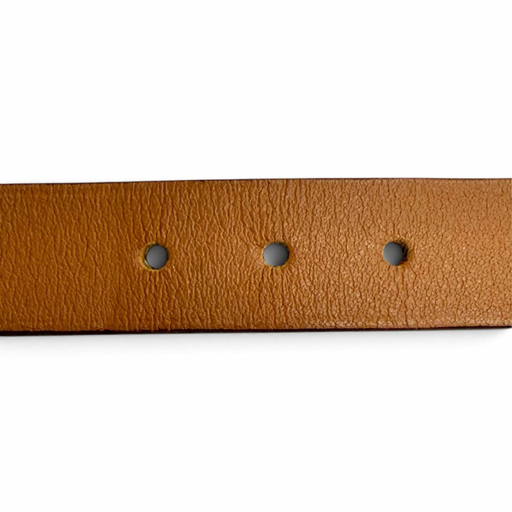 Excellent HERMES bracelet Caleche Double Tour Bracelet Brown leather Women