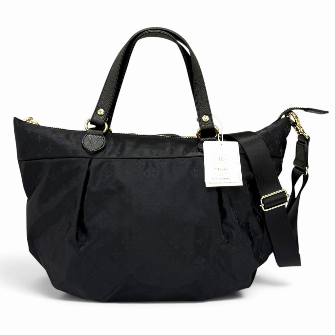 Pristine russet Tote Bag Monogram nylon jacquard 2-way bag with pouch polyester