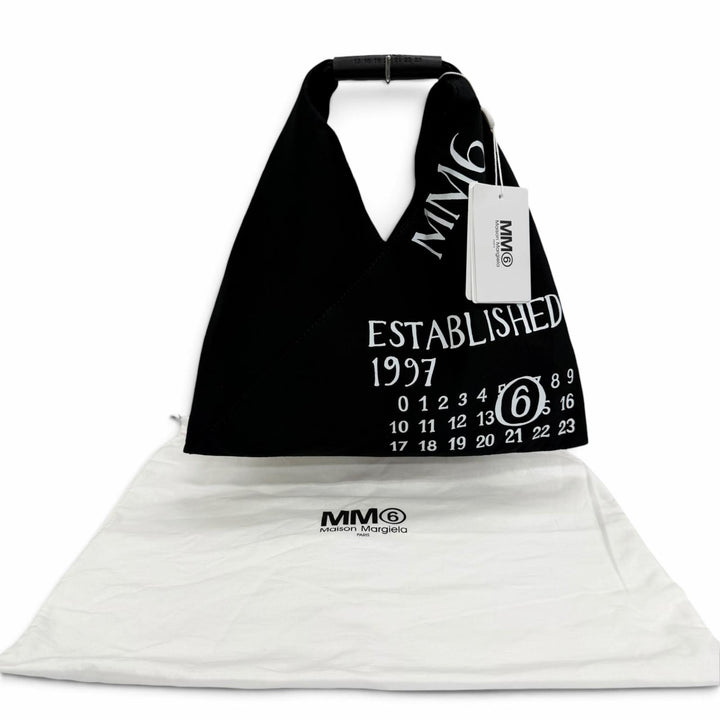 Pristine MM6 Maison Margiela Handbag canvas black cotton Women