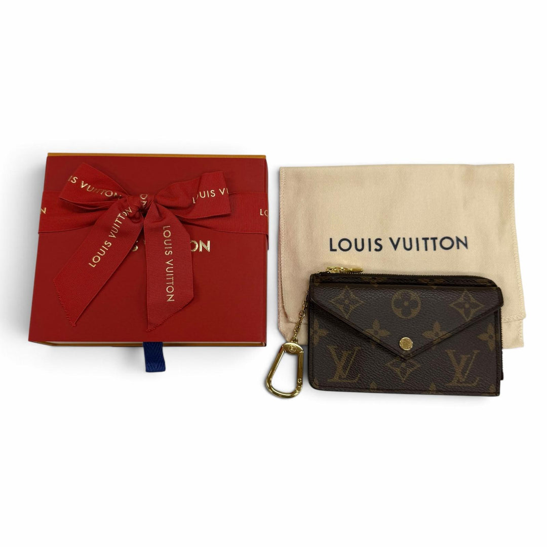 Excellent LOUIS VUITTON Coin case Card Case Porto Cult Recto Verso Brown M69431