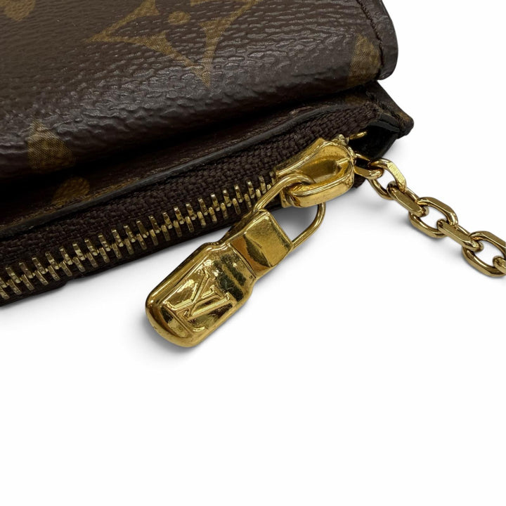 Excellent LOUIS VUITTON Coin case Card Case Porto Cult Recto Verso Brown M69431