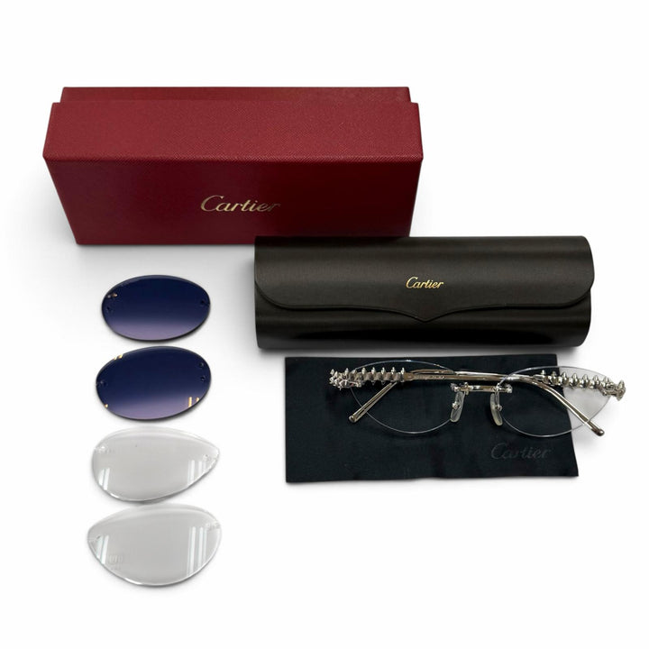 Excellent Cartier Glasses Clash de Cartier sunglasses Silver Women