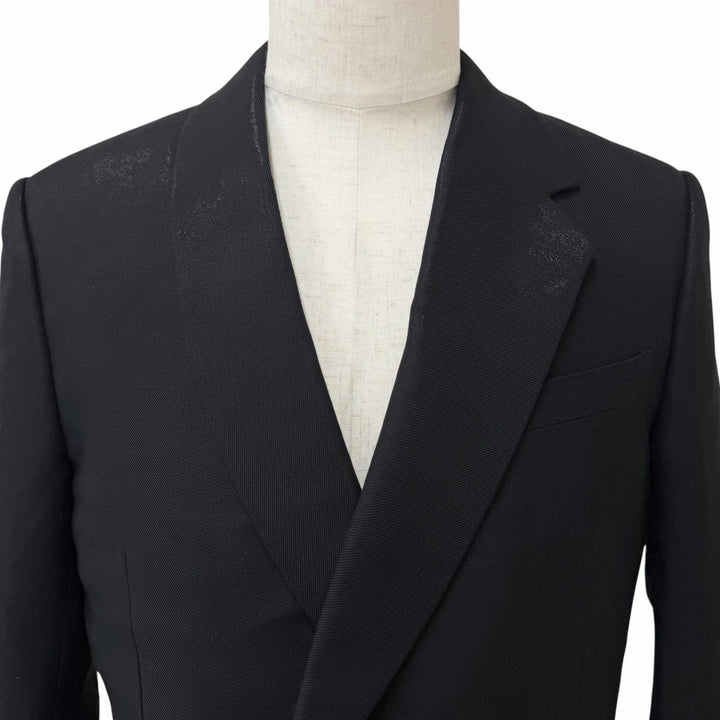 Pristine FENDI tailored jacket Shiny finish double-breasted jacket black wool