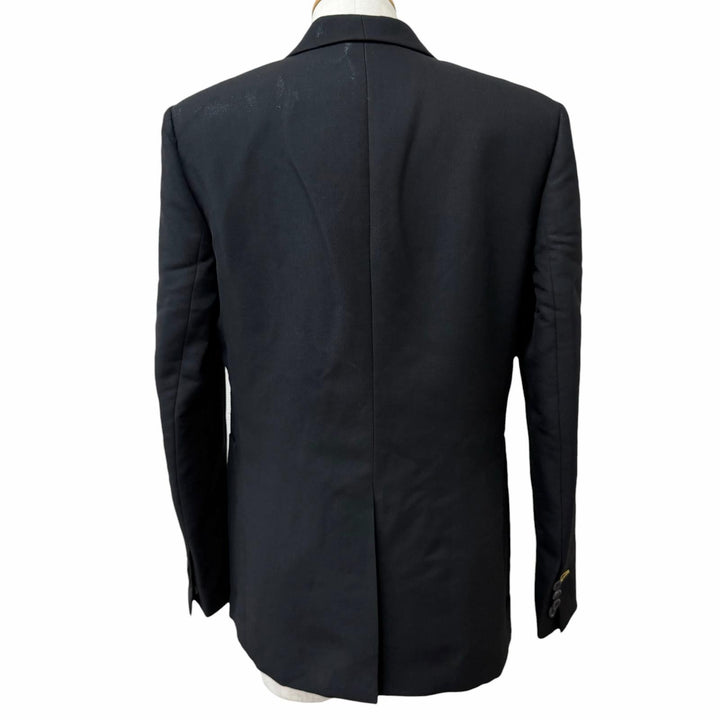 Pristine FENDI tailored jacket Shiny finish double-breasted jacket black wool