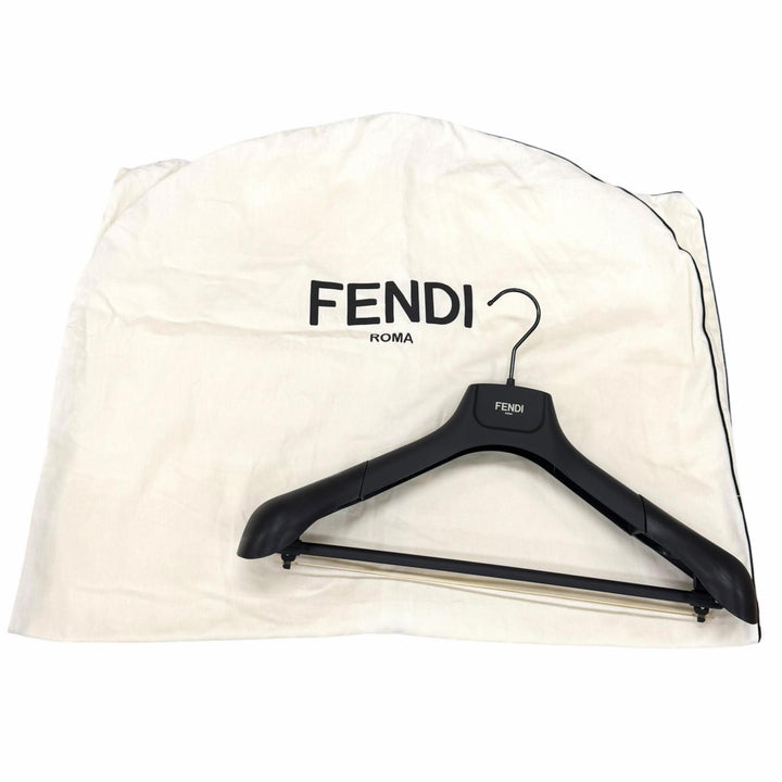 Excellent FENDI Jacket beige Virgin wool Women IT 38 FJ6993 A5HD
