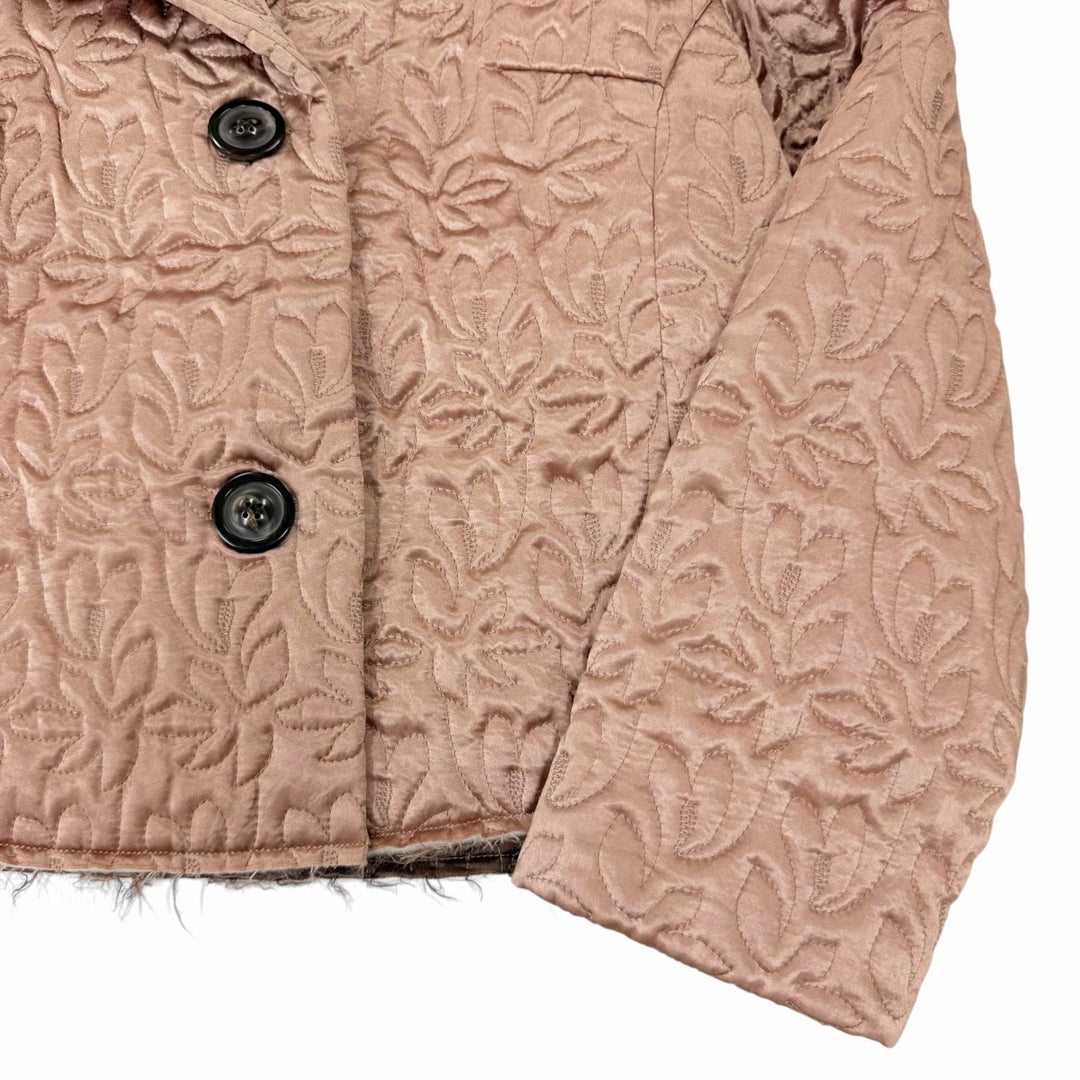 Pristine Maison Margiela 10 Jacket Cut-off design, padded, quilted Pink IT 36