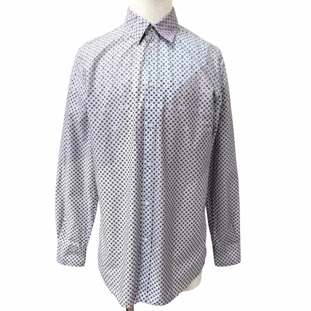 Great LOUIS VUITTON Long sleeve shirt Star Monogram All-Over Print multicolor
