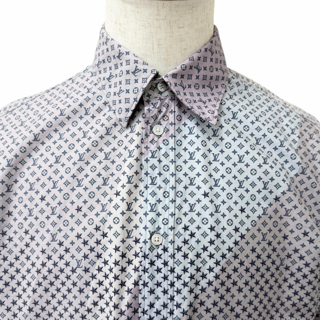 Great LOUIS VUITTON Long sleeve shirt Star Monogram All-Over Print multicolor