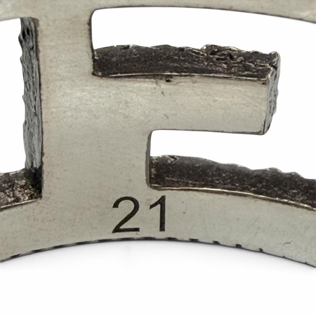 Great GUCCI Ring ring Arabesque Square G Silver AG925 mens 21