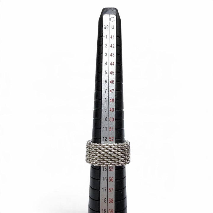Great TIFFANY&Co. Ring ring somerset mesh ring Silver 925 mens