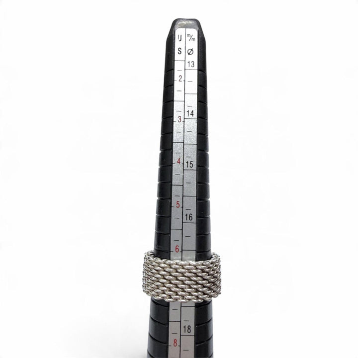 Great TIFFANY&Co. Ring ring somerset mesh ring Silver 925 mens