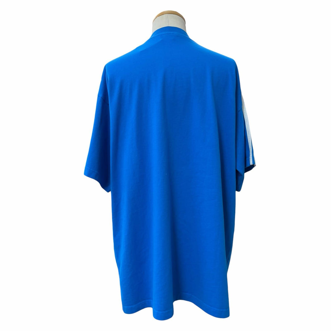 Pristine BALENCIAGA adidas Short sleeve T-shirt logo print blue cotton 2 739101