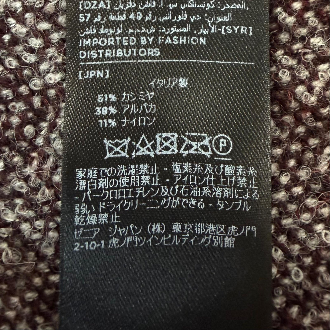 Excellent Ermenegildo Zegna Scarf Cashmere Alpaca Stole Bordeaux cashmere mens