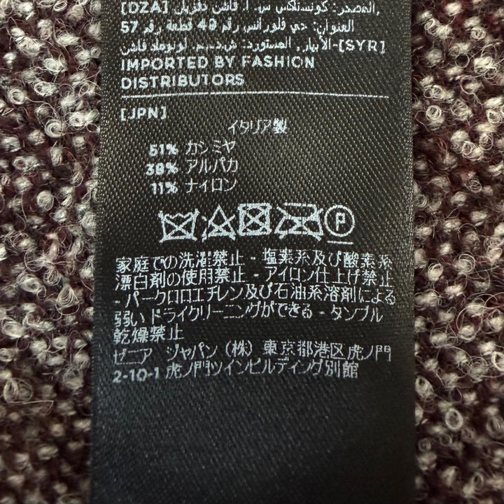 Excellent Ermenegildo Zegna Scarf Cashmere Alpaca Stole Bordeaux cashmere mens