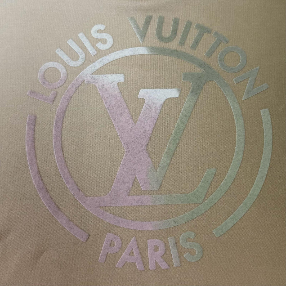 Great LOUIS VUITTON Short sleeve T-shirt LV logo multicolor cotton Women S