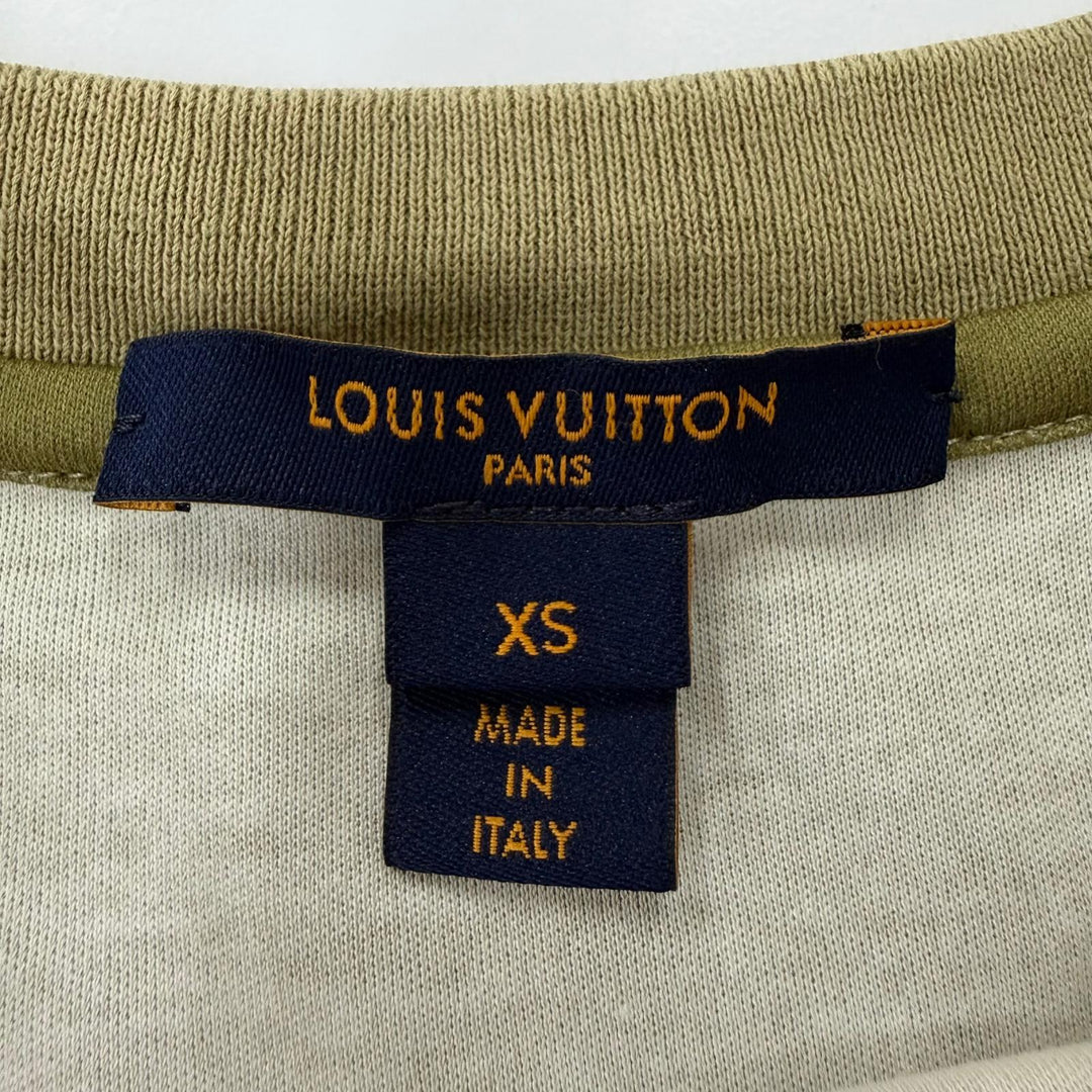 Great LOUIS VUITTON Short sleeve T-shirt LV logo multicolor cotton Women S