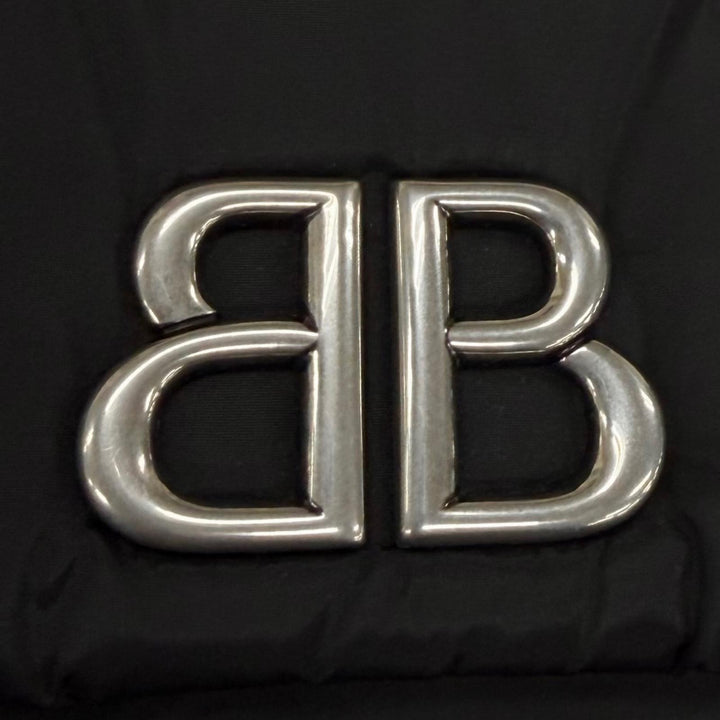 Pristine BALENCIAGA Shoulder Bag Logo Metal Monaco Mini Chain polyamide 792977