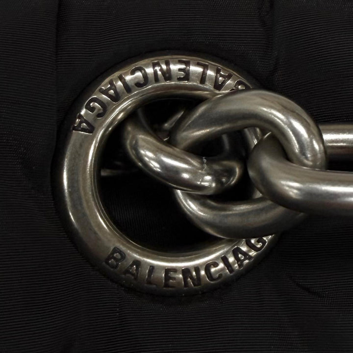 Pristine BALENCIAGA Shoulder Bag Logo Metal Monaco Mini Chain polyamide 792977