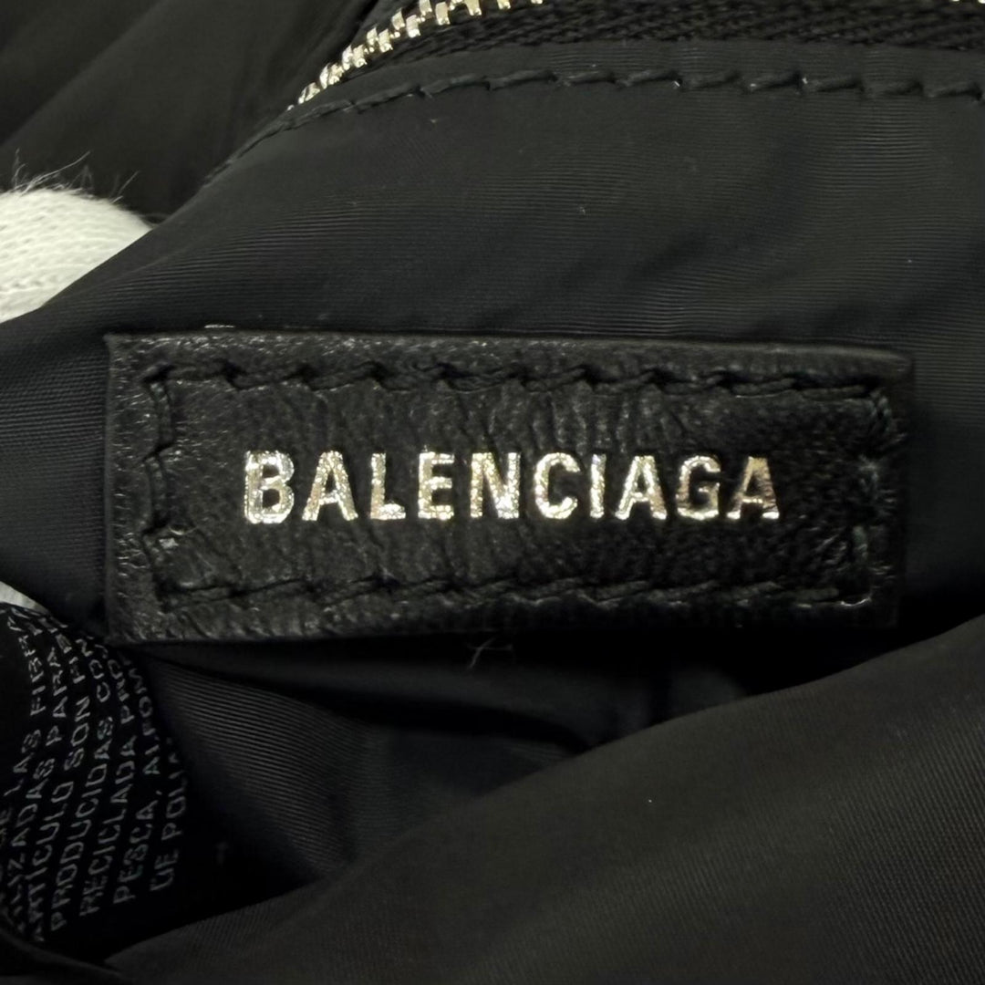 Pristine BALENCIAGA Shoulder Bag Logo Metal Monaco Mini Chain polyamide 792977