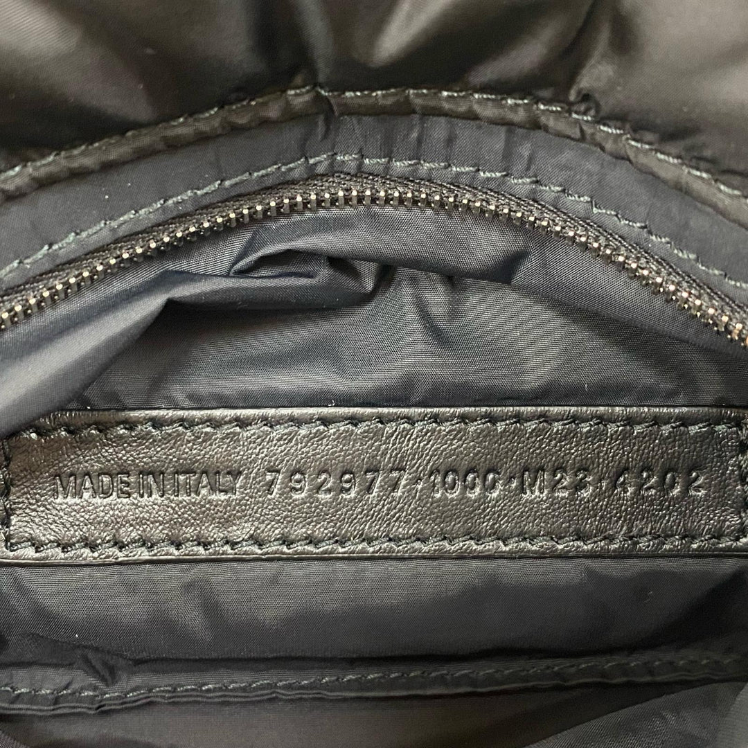 Pristine BALENCIAGA Shoulder Bag Logo Metal Monaco Mini Chain polyamide 792977