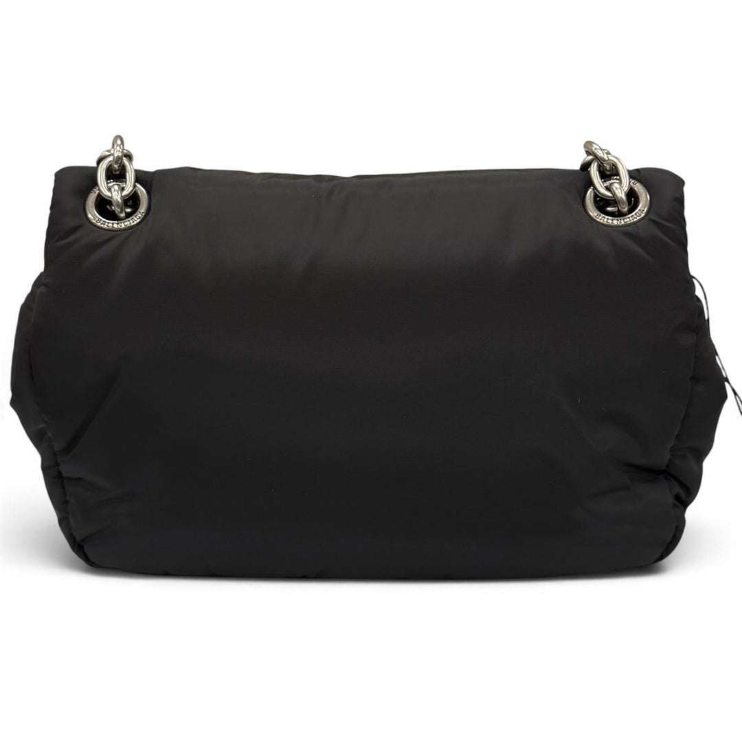 Pristine BALENCIAGA Shoulder Bag Logo Metal Monaco Mini Chain polyamide 792977