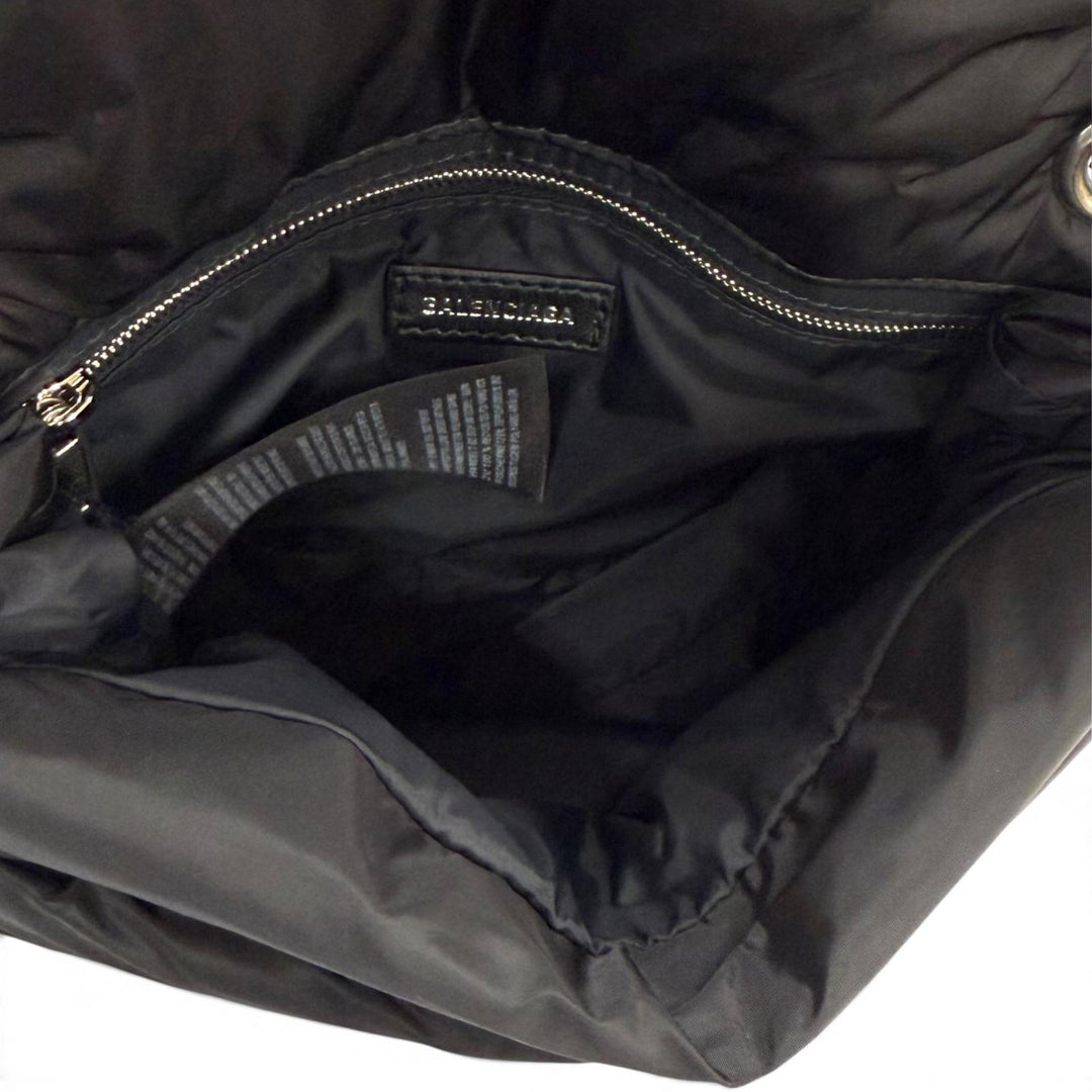Pristine BALENCIAGA Shoulder Bag Logo Metal Monaco Mini Chain polyamide 792977