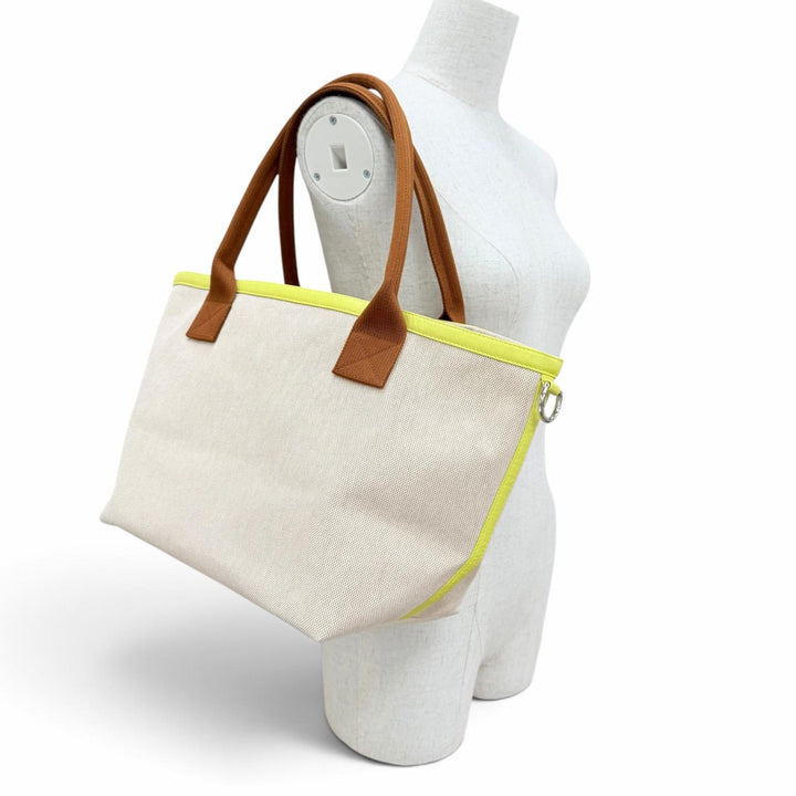 Excellent HERMES Tote Bag So natural canvas Women