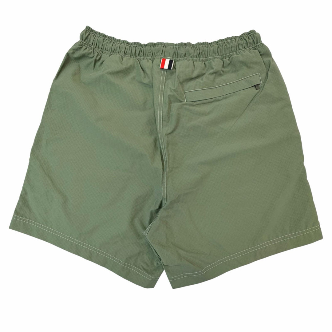 Pristine THOM BROWNE Shorts Signature Stripe Half Pants khaki cotton mens 2