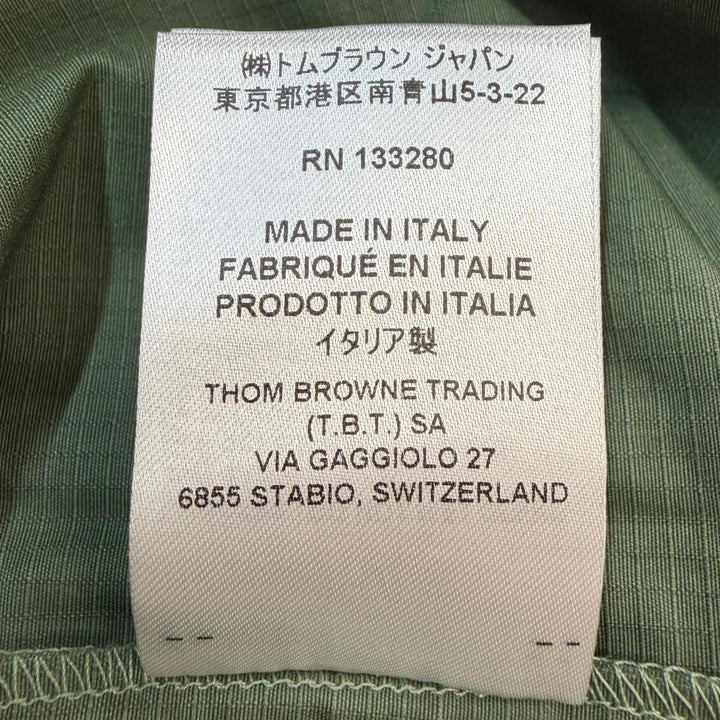 Pristine THOM BROWNE Shorts Signature Stripe Half Pants khaki cotton mens 2
