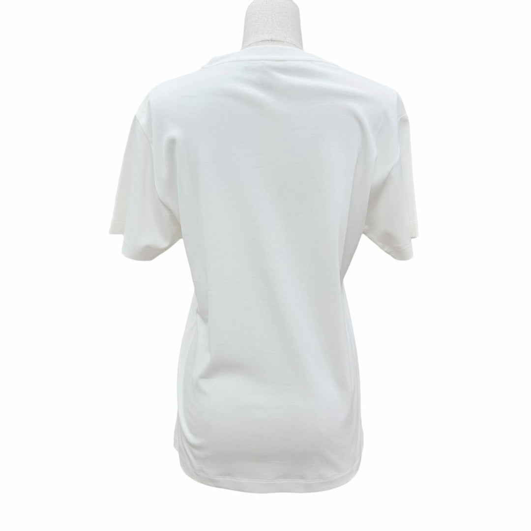 Excellent LOUIS VUITTON Short sleeve T-shirt Signature zipper detail white S