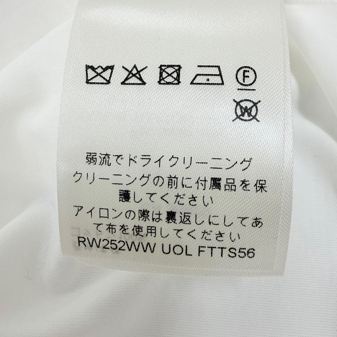 Excellent LOUIS VUITTON Short sleeve T-shirt Signature zipper detail white S