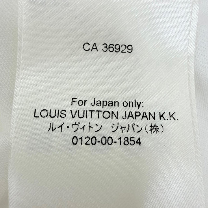 Excellent LOUIS VUITTON Short sleeve T-shirt Signature zipper detail white S