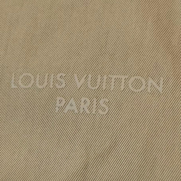 Excellent LOUIS VUITTON cargo pants Technical signature print gabardine beige 44
