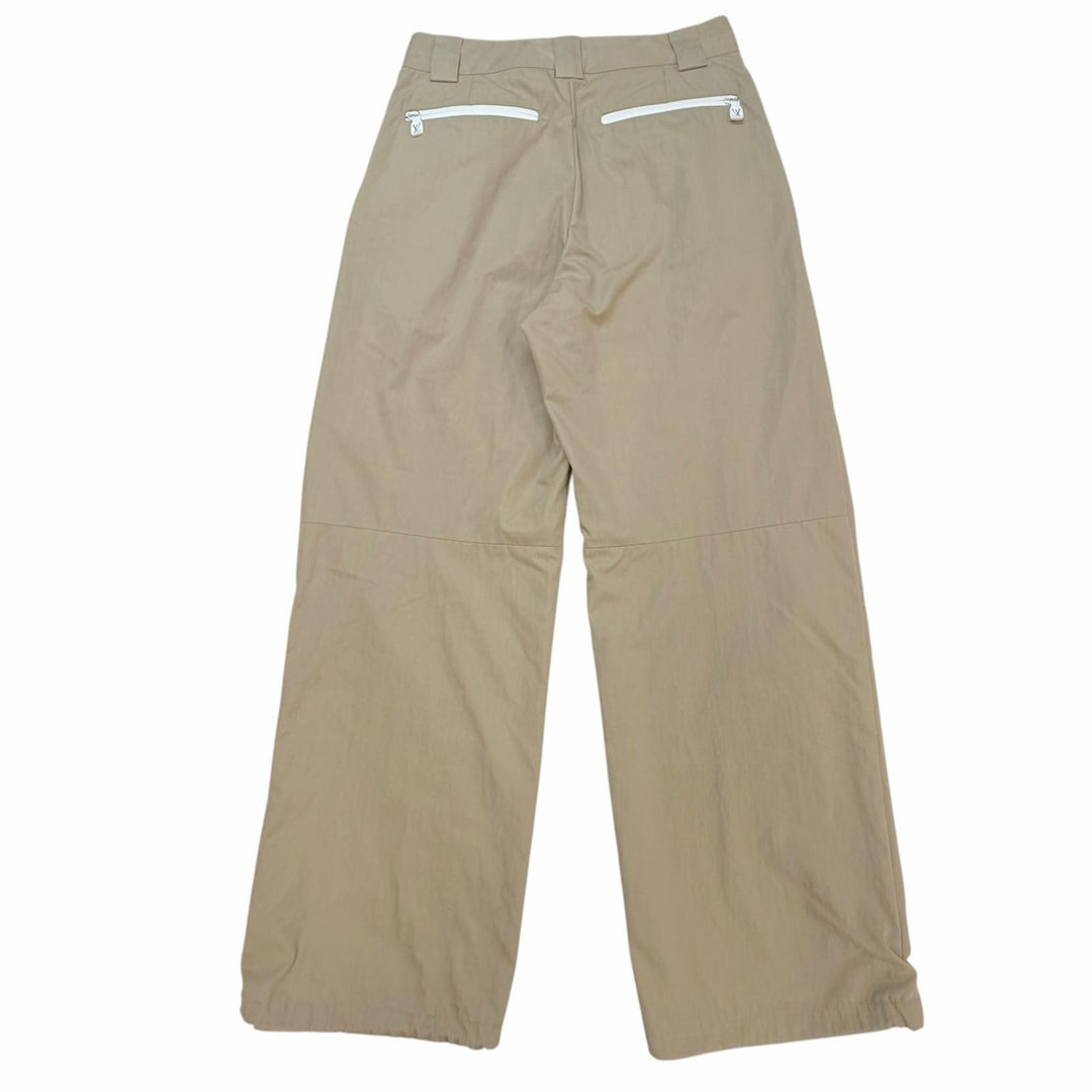 Excellent LOUIS VUITTON cargo pants Technical signature print gabardine beige 44